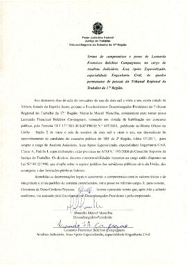 LEONARDO FRANCISCO BELCHIOR CAMPAGNARO - Termo de compromisso e posse