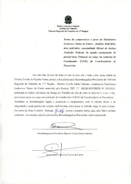 GIANFRANCO LESKEWSCZ NUNES DE CASTRO - Termo de compromisso e posse - cargo em comissão