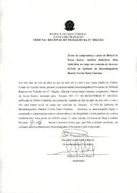 MARCEL DE SOUZA SOARES - Termo de compromisso e posse