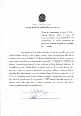 PEDRO AUGUSTO GIMENES ETIENE - Termo de compromisso e posse