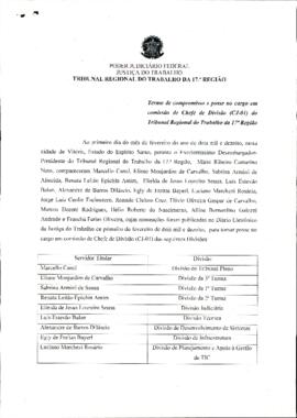 MARCELLO CANAL e outros - Termo de compromisso e posse - cargo em comissão