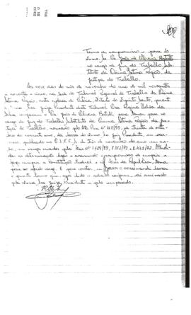 JOAO DE OLIVEIRA BATISTA - Termo de compromisso e posse - Juiz Substituto