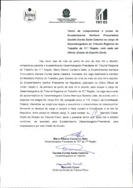 DANIELE CORRÊA SANTA CATARINA - Termo de compromisso e posse - Desembargadora