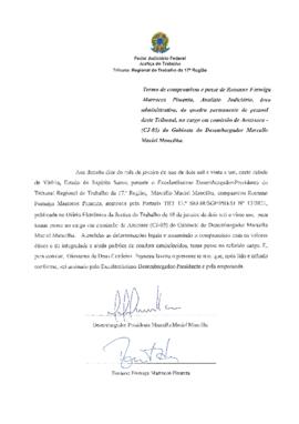 ROSANNE FORMIGA MARROCOS PIMENTA - Termo de compromisso e posse - cargo em comissão