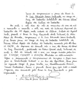 LUIS EDUARDO SOARES FONTENELLE - Termo de compromisso e posse - Juiz Substituto