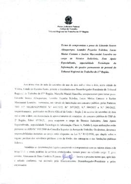 EDUARDO SOARES ALBUQUERQUE e outros - Termo de compromisso e posse